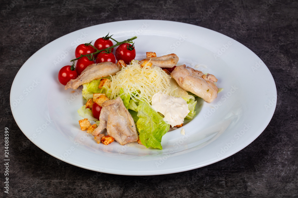 Salad Caesar with chicken Salad Caesar with chicken