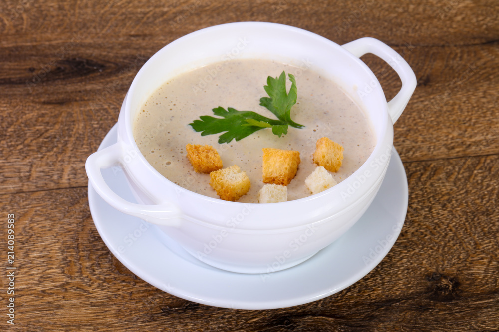 Mushroom cream soup Mushroom cream soup