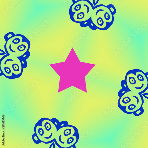Monkey star background