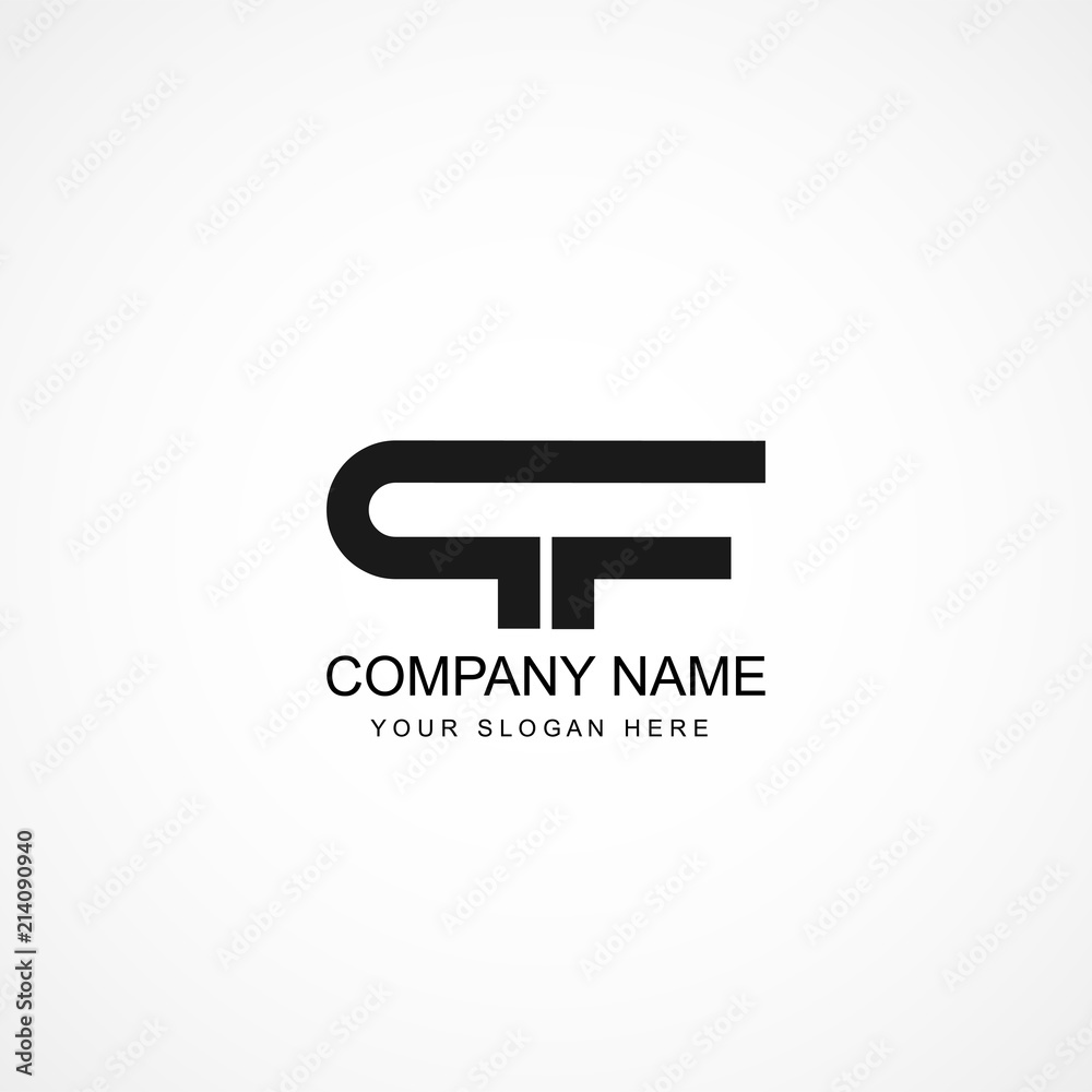 Premium Vector | Pf letter logo design