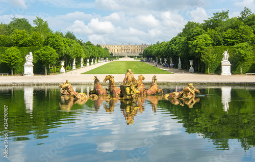 Apollo fountain in Versailles gardens, Paris, France  photo