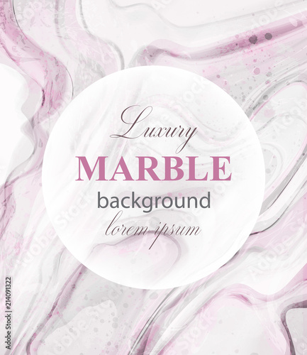 Luxury Pink marble background Vector. Elegant stone pattern textures illustra...