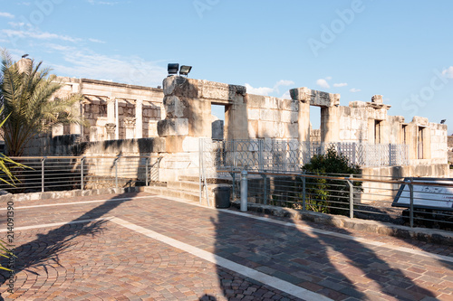 Remains of the White Synagogue in Capernaum photo