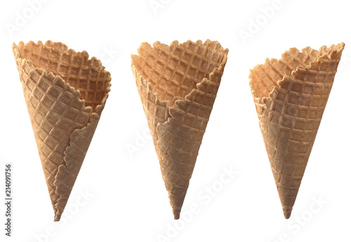 waffle cone tasty  in isolation