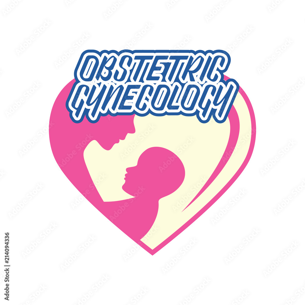 obstetrics gynecology logo for doctor or clinic, vector illustration obstetrics gynecology logo for doctor or clinic, vector illustration