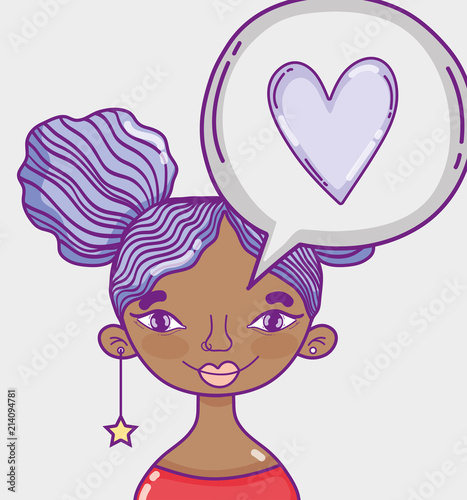 Youth culture millenial woman cartoon