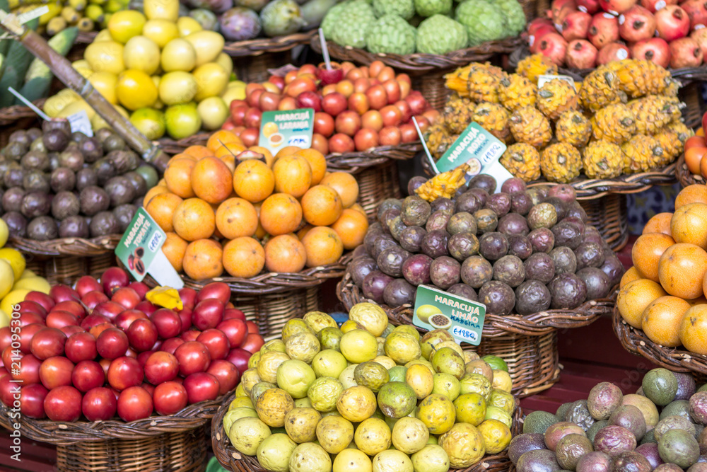 Fresh exotic fruits