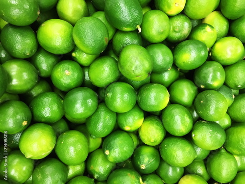 fresh lime citrus fruits