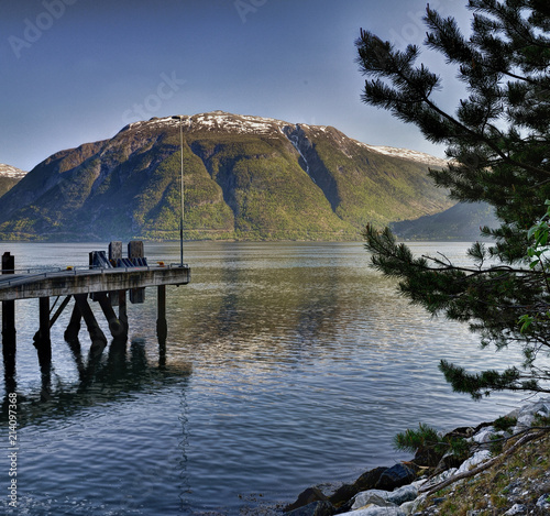 Ferry pier, Sognefjord. photo