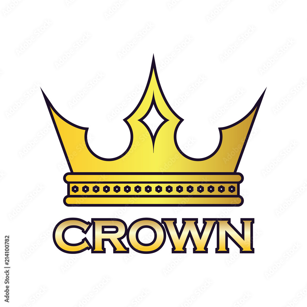 king crown logo, vector illustration king crown logo, vector illustration