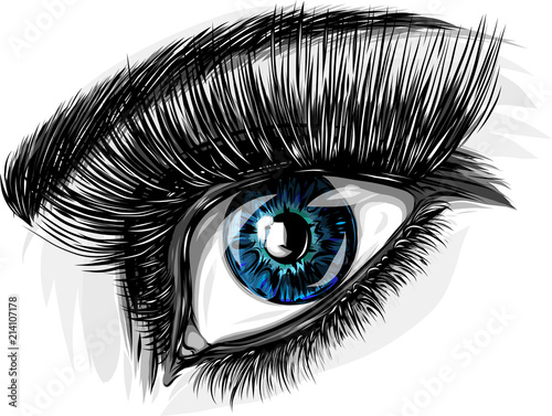 woman's eye