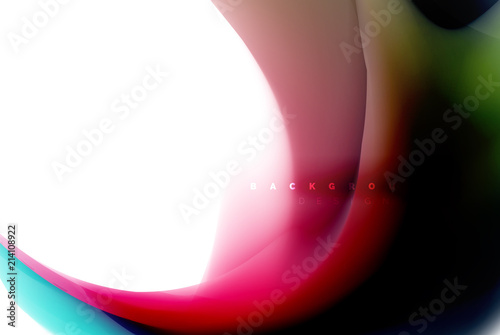 Holographic fluid colors flow, colorful liquid mixing colours motion concept