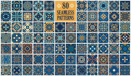 Canvas Print Arabic decorative tiles