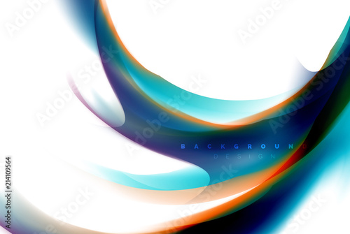 Holographic fluid colors flow, colorful liquid mixing colours motion concept