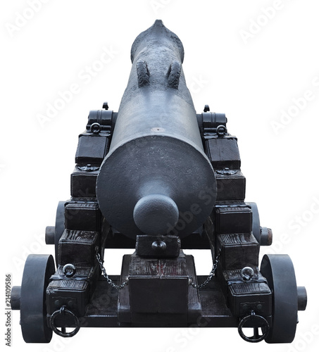 Stampa su Tela Old cannon artillery battle antique weapon