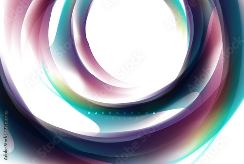 Holographic fluid colors flow, colorful liquid mixing colours motion concept