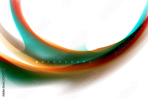 Holographic fluid colors flow, colorful liquid mixing colours motion concept