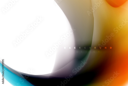 Holographic fluid colors flow, colorful liquid mixing colours motion concept