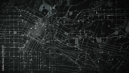 Video about the problem of road traffic in cities. High-tech animation for mobile app, project, taxi services. You can use this footage in conferences, games, application, presentations.