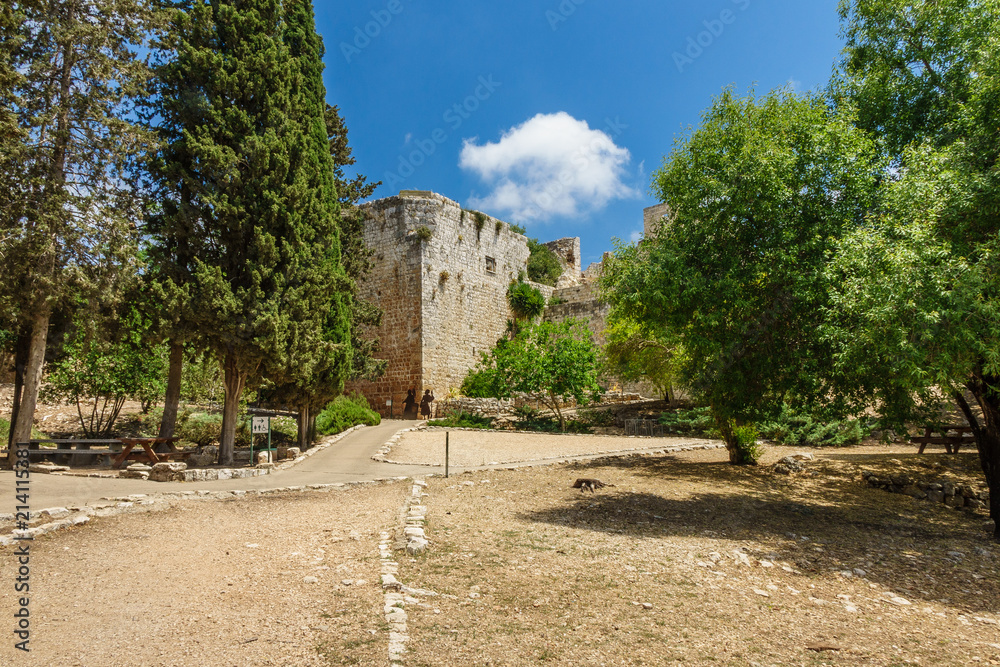 Ruins of medieval Yehiam Fortress,  Galilee, Israel