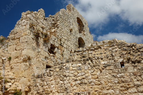 Ruins of medieval Yehiam Fortress, Galilee, Israel