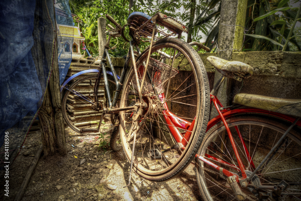 Rusty Old Cycles - HDR Image Rusty Old Cycles - HDR Image