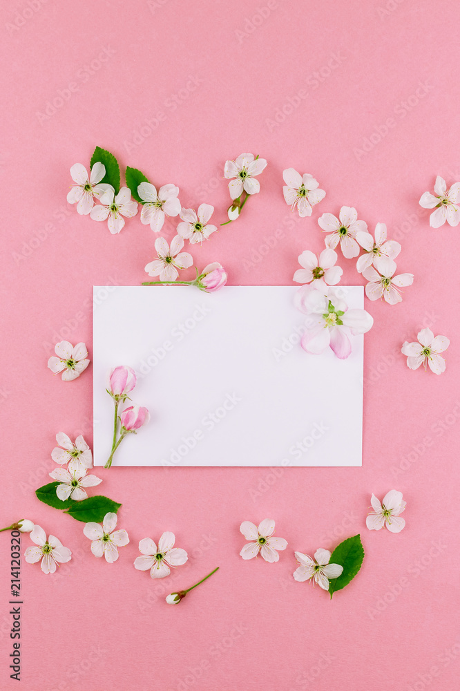 Concept of love letter with envelope and flowers