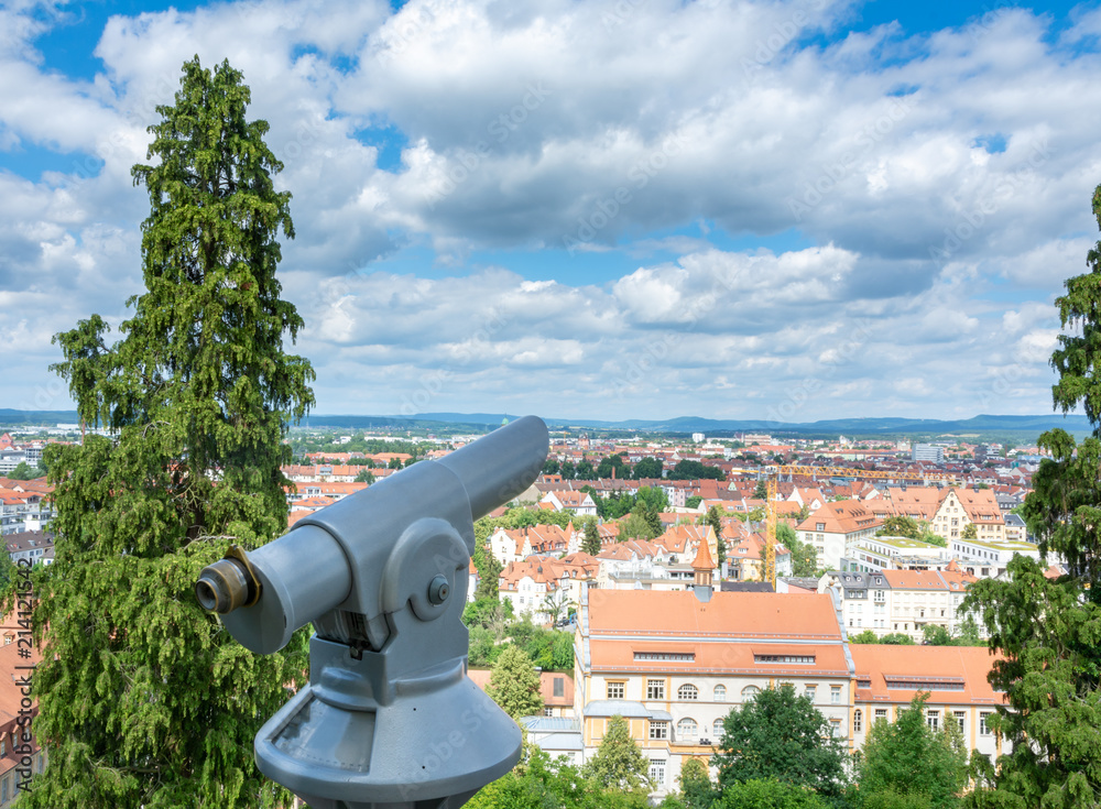 Observation point with aerial view over Bamberg Observation point with aerial view over Bamberg