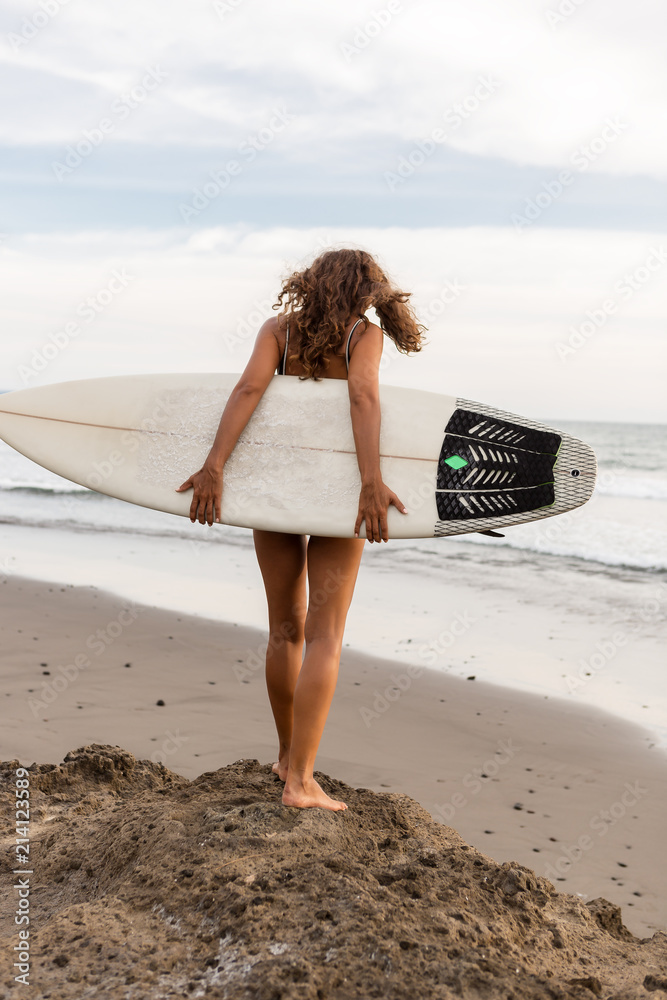 Surf Girl Long Hair Go Surfing Stock Photo 1540294214 | Shutterstock