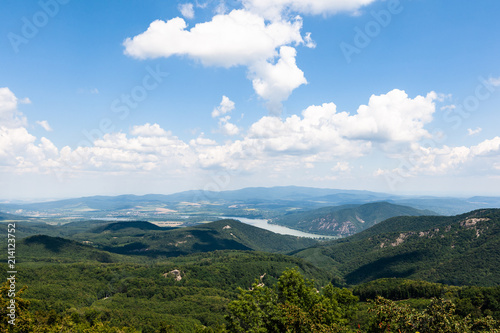 Landscape of Pilis mountains at summer in Hungary