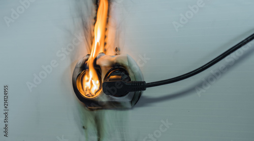 Electrical short circuit. An electrical fault leading to the electrical wire. ignition of the outlet. faulty switch. a dangerous thing.