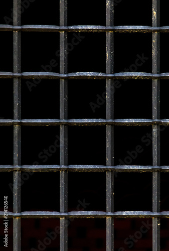Dungeon metal bars. Iron bars. © PhotoStk