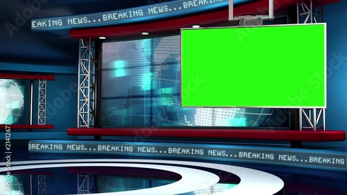 Breaking News Modern Virtual Studio Set