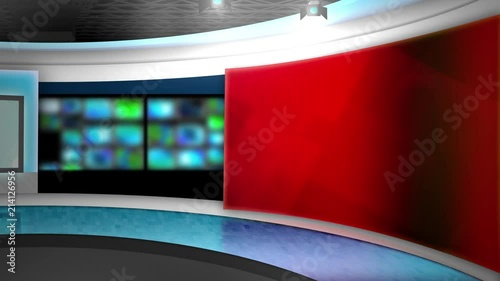 Virtual Set News Background