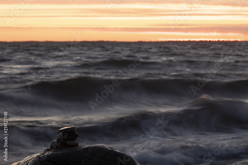 Sunset at the ocean