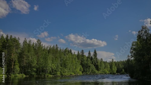 Time Lapse Clouds and River