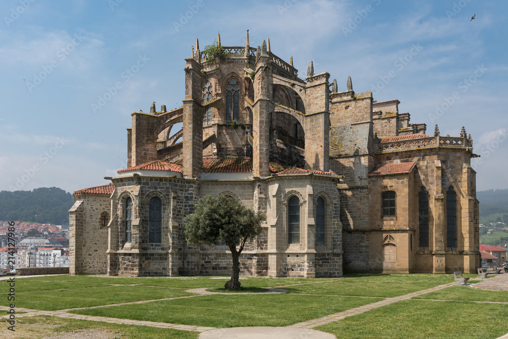 Church of St. Mary of the Assumption, Castro Urdiales, Cantabria, Spain. Church of St. Mary of the Assumption, Castro Urdiales, Cantabria, Spain.