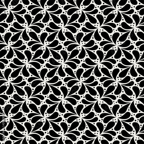 Seamless Abstract Art Deco Pattern. Vector Floral Background. Ornament Decorative Texture.