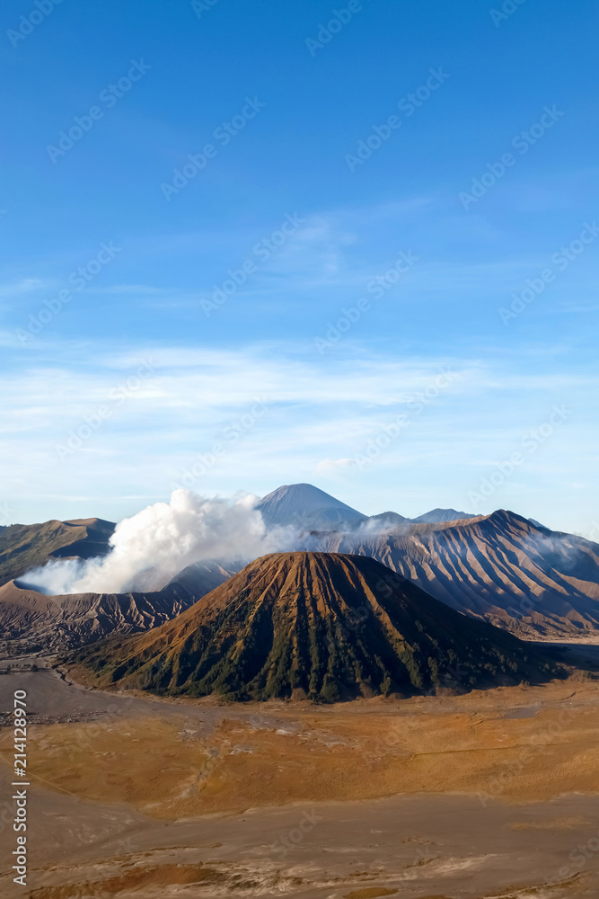 Indonesia. The island of Java. View of the Bromo volcano. Fantastic landscape.