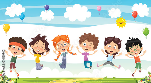 Vector Illustration Of Cartoon Characters