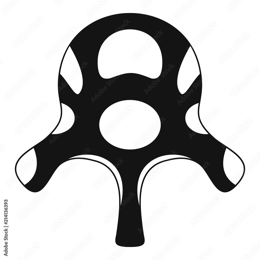 Vertebra disc icon. Simple illustration of vertebra disc vector icon for web design isolated on white background