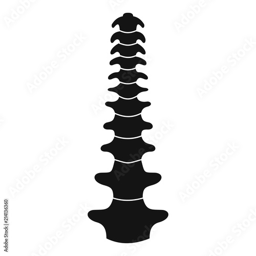 Human spine icon. Simple illustration of human spine vector icon for web design isolated on white background