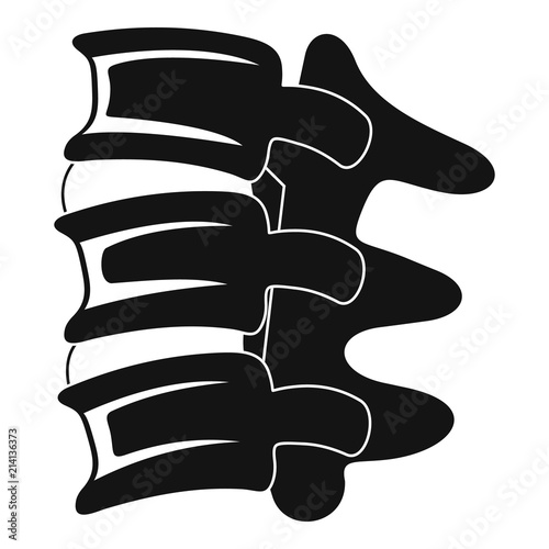 Spinal column discs icon. Simple illustration of spinal column discs vector icon for web design isolated on white background