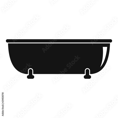 Old bathtube icon. Simple illustration of old bathtube vector icon for web design isolated on white background
