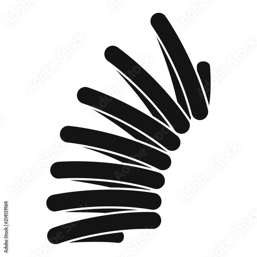 Jump coil icon. Simple illustration of jump coil vector icon for web design isolated on white background