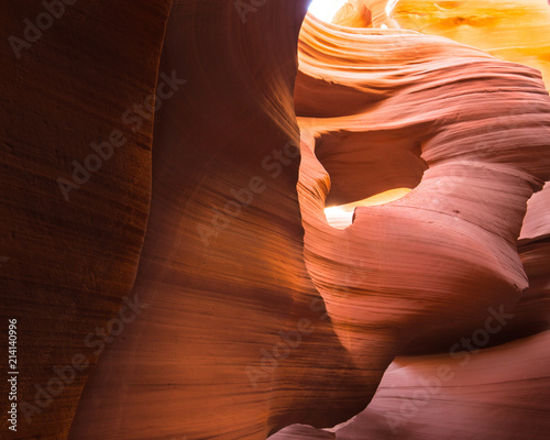 Woman with flowing hair, Lower Antelope Canyon
