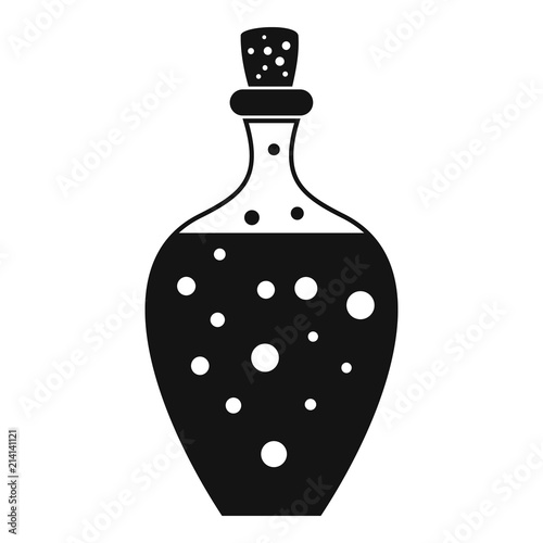 Potion bottle icon. Simple illustration of potion bottle vector icon for web design isolated on white background