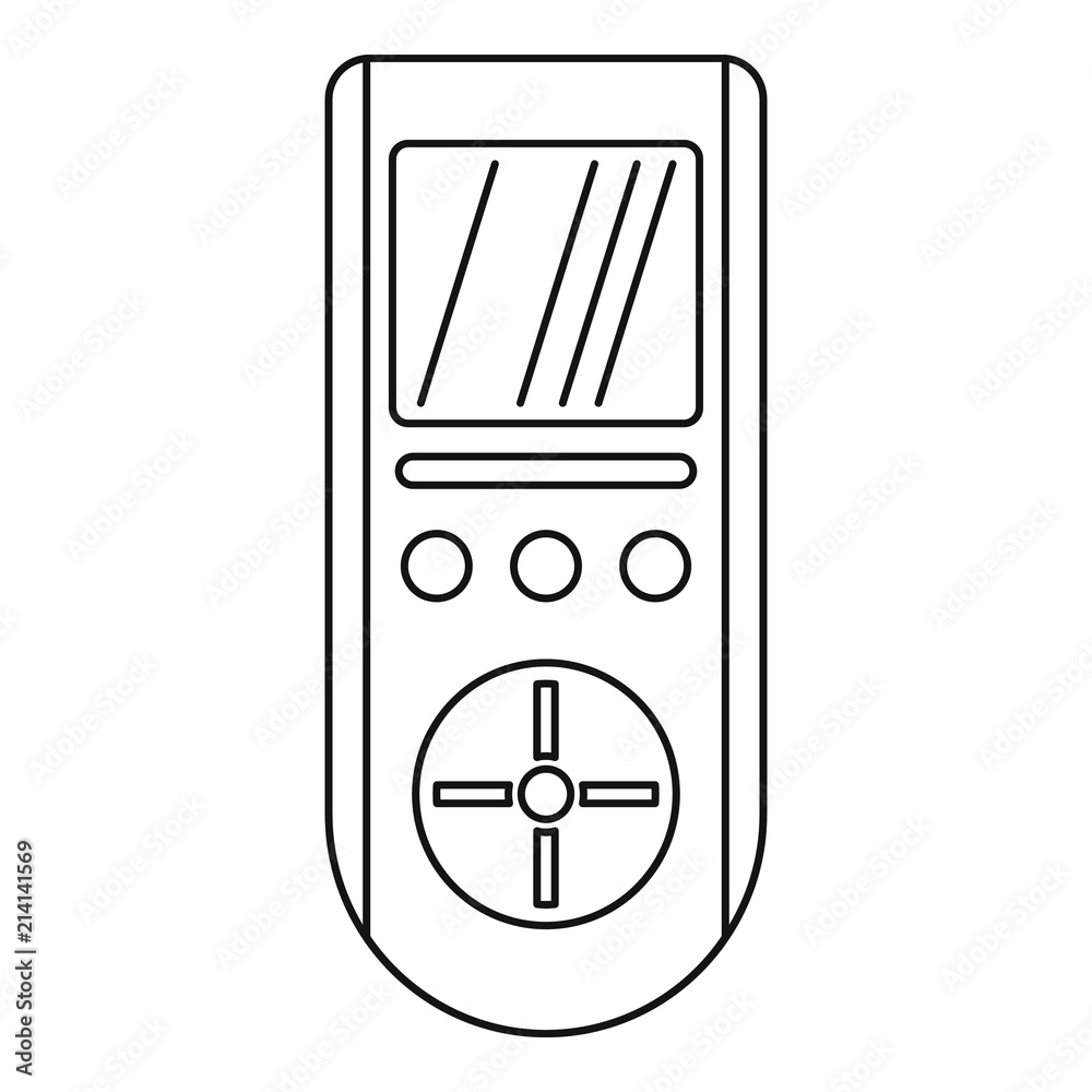 Digital remote control conditioner icon. Outline digital remote control conditioner vector icon for web design isolated on white background Digital remote control conditioner icon. Outline digital remote control conditioner vector icon for web design isolated on white background