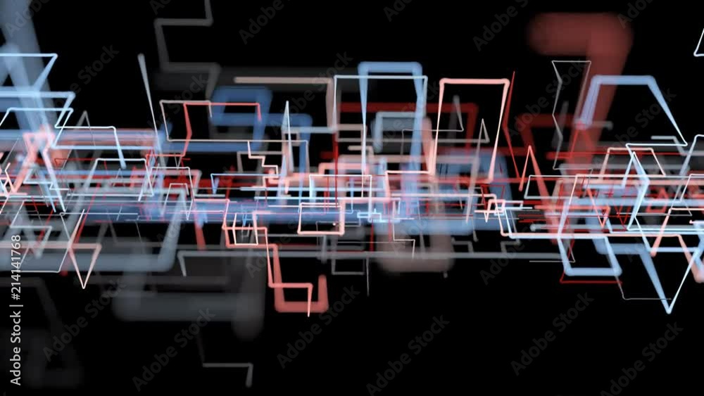 4K Futuristic Network Growth. 3D Animation 4K Futuristic Network Growth. 3D Animation