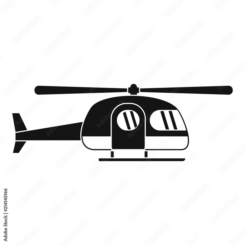 Ambulance helicopter icon. Simple illustration of ambulance helicopter vector icon for web design isolated on white background Ambulance helicopter icon. Simple illustration of ambulance helicopter vector icon for web design isolated on white background